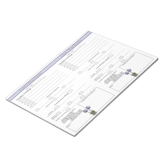 Paarse Crocus 5 en 1 Dagelijks Notitieblok van de (Schuin)