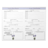 Paarse Crocus 5 en 1 Dagelijks Notitieblok van de (Voorkant)