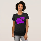 Paarse Crocus Dames T Shirt (Voorkant volledig)
