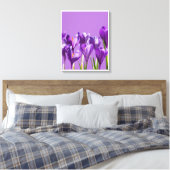 Paarse Crocus Ontwaakt Canvas Afdruk (Insitu (Slaapkamer))