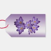 Paarse Crocus Pack met cadeautjes Labels Cadeaulabel (Achterkant Horizontaal)