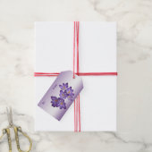 Paarse Crocus Pack met cadeautjes Labels Cadeaulabel (Met Touw)