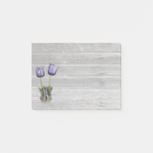 Paarse Crocus Prairie Flower Post-it® Notes (Voorkant)