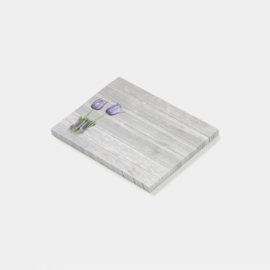 Paarse Crocus Prairie Flower Post-it® Notes (Schuin)