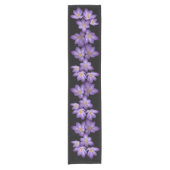 Paarse Crocus Short Table Runner Korte Tafelloper (Voorkant)