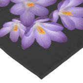 Paarse Crocus Short Table Runner Korte Tafelloper (Hoek)
