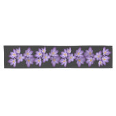 Paarse Crocus Short Table Runner Korte Tafelloper (Horizontaal)