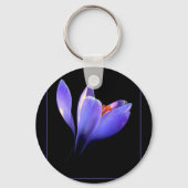 Paarse CROCUS Sleutelhanger (Voorkant)
