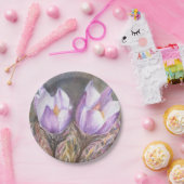 PAARSE CROCUSSEN PAPIEREN BORDJE (Feest)