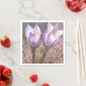 PAARSE CROCUSSEN PAPIERNAPKINS SERVETTEN (Insitu)