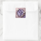 Paarse Cross Sticker Ai ontwerp (Tas)