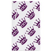 Paarse crown Gift Wrap Klein Cadeauzakje (Achterkant)