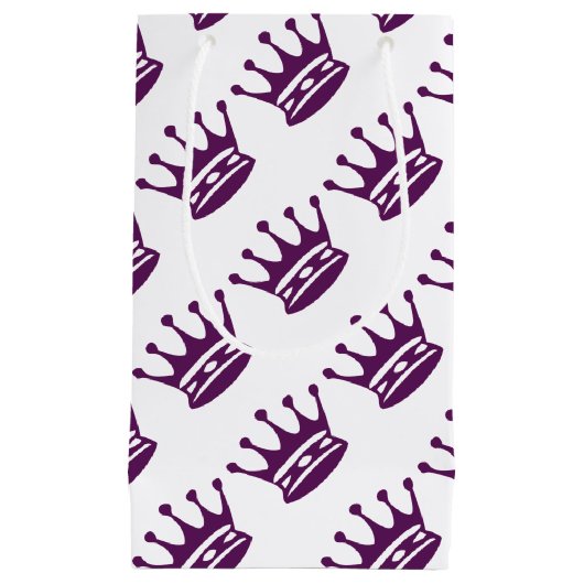Paarse crown Gift Wrap Klein Cadeauzakje (Voorkant)