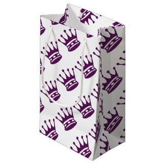 Paarse crown Gift Wrap Klein Cadeauzakje