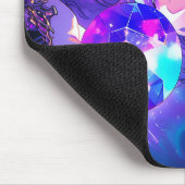 Paarse Crystal Ball Demon Anime Girl Muismat (Hoek)