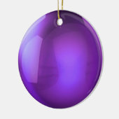 Paarse Crystal Ball Keramisch Ornament (Links)