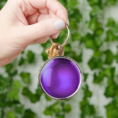 Paarse Crystal Ball Sleutelhanger (Hand)