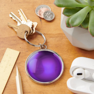 Paarse Crystal Ball Sleutelhanger