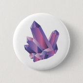 Paarse Crystal Cluster | Button (Voorkant)