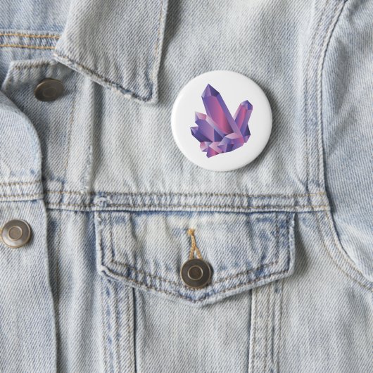 Paarse Crystal Cluster | Button (In situ)