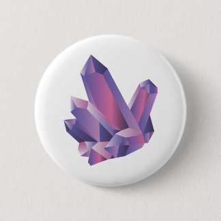 Paarse Crystal Cluster | Button