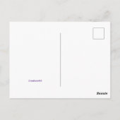 Paarse crystal cluster energiestromen briefkaart (Achterkant)