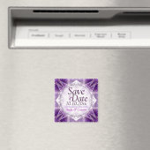 Paarse Crystal sparen de Datum Magnet (Insitu (Vaatwasser))