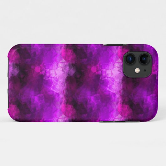 Paarse Crystals Case-Mate iPhone Case (Achterkant (horizontaal))