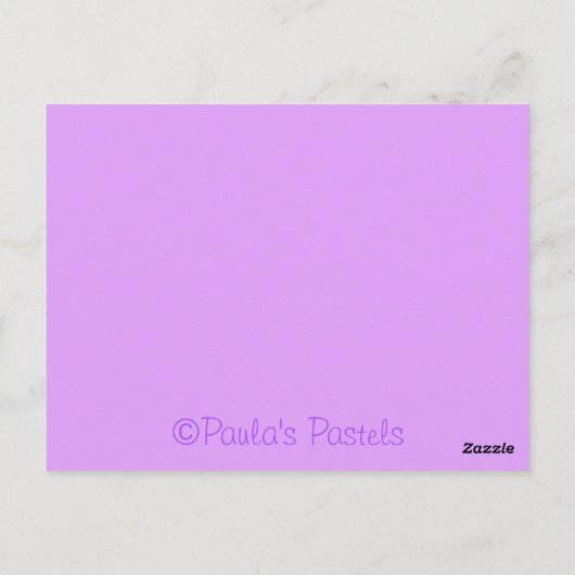 Paarse Cupcake Bord Bedankt Briefkaart (Achterkant)