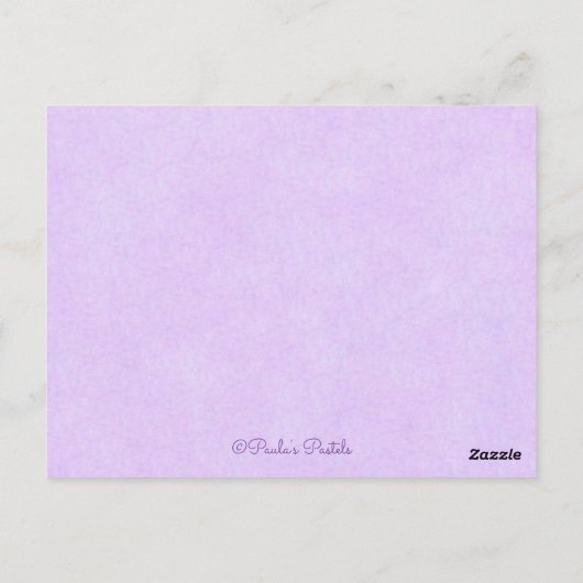 Paarse Cupcake op Bord 4 ~ Het Briefkaart van de M (Achterkant)