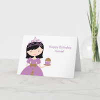 Paarse Cupcake Prinses Verjaardag