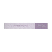 Paarse cupcake strooit wikkel rond labels (Individueel)
