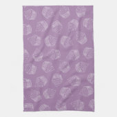 Paarse cupcake theedoek (Verticaal)