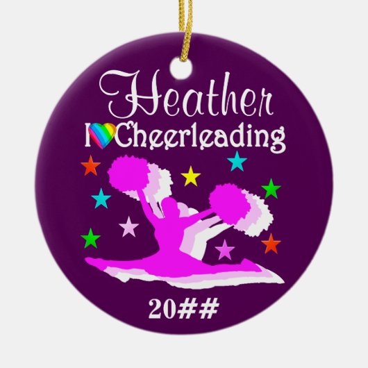  PAARSE CUSTOM CHEERLEADER ORNAMENT (Voorkant)