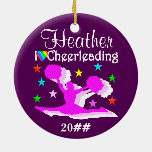  PAARSE CUSTOM CHEERLEADER ORNAMENT (Achterkant)