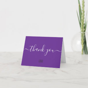 Paarse Custom Customer Appreciation Professional Bedankkaart