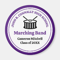 Paarse Custom High School Marching Band Keepsake