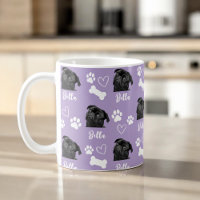 Paarse Custom Love Paw Print Hondenliefhebber Huis