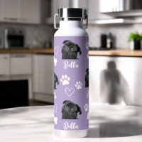 Paarse Custom Love Paw Print Hondenliefhebber Huis