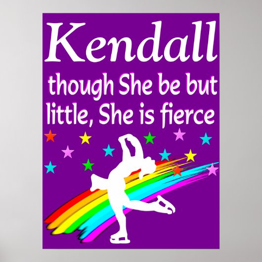 PAARSE CUSTOM WEINIG MAAR FEL SCHAATSEN POSTER (Voorkant)