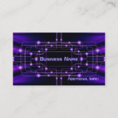 Paarse cybercircuits Visitekaartje (Voorkant)