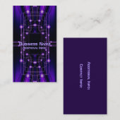 Paarse cybercircuits Visitekaartje 2 (Voorkant / Achterkant)