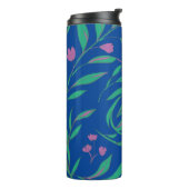 Paarse Cypress Botanische thermische getumblers Thermosbeker (Gedraaid links)