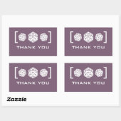Paarse D20-desktop gamer Dank u Stickers (Vel)