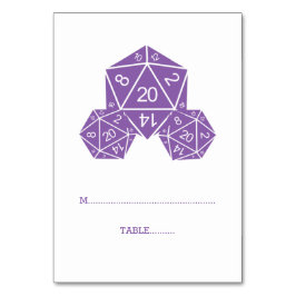 Paarse D20-desktopkaart Kaart