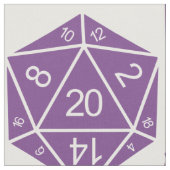Paarse D20-doestverbinding Stof (Close Up)