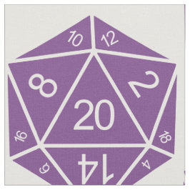 Paarse D20-doestverbinding Stof