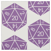 Paarse D20-doestverbinding Stof (Swatch)