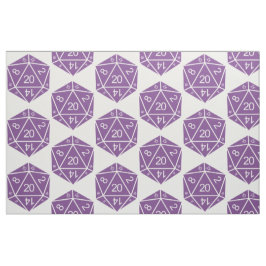 Paarse D20-doestverbinding Stof