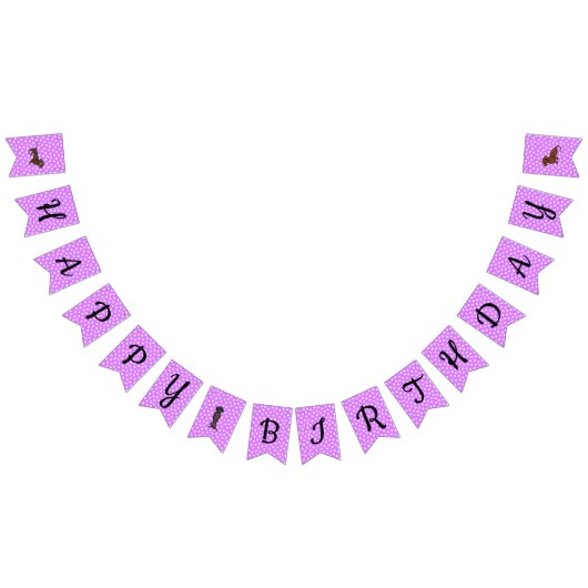 Paarse Dachshund Bunting Party Banner (Alle)